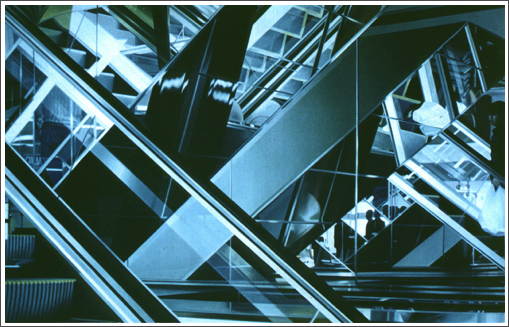 Escalator 2 (1988)
oil on canvas 
(Sold)